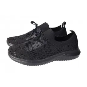 23M252 Deportiva con cintas color NEGRO