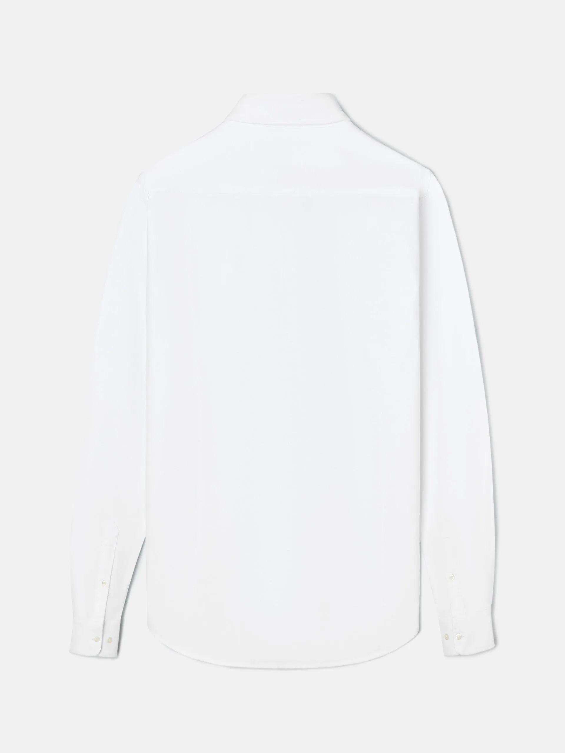 Camisa sport oxford warm blanca
