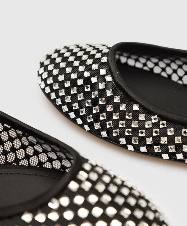 Dolce&Gabbana Black ballet flats with crystals