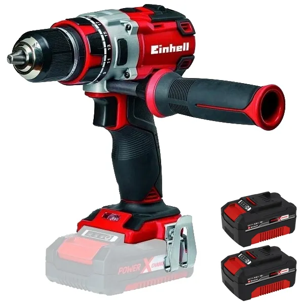 Einhell - TE-CD 18 Li PXC - Taladro y atornillador sin baterías y cargadores, Li-Ion, 18 V, - ah, 60 nm + Einhell - PXC-Twinpack