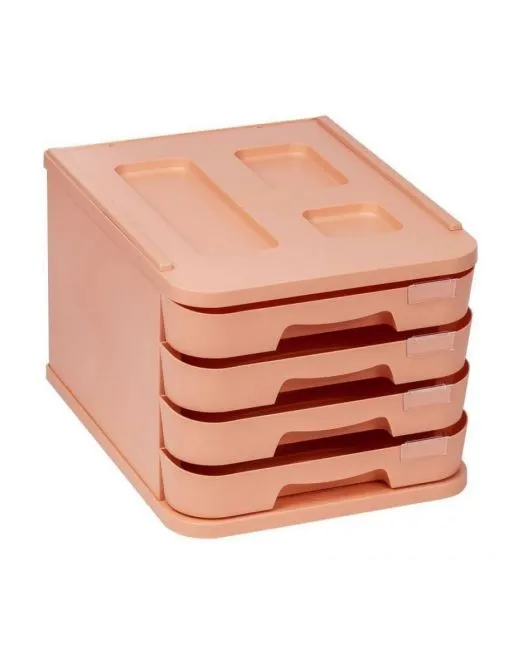 MODULO 4 CAJONES A4 FAIBO COLORES PASTEL AMARILLO (1000M-xx)