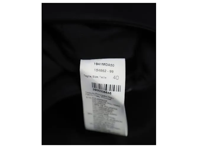 Mono con volante de un hombro de MSGM en poliamida negra Negro 