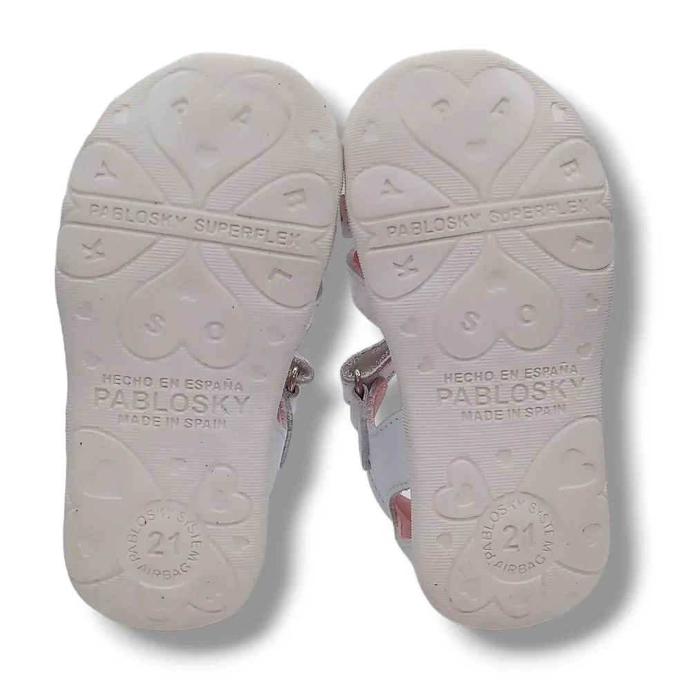 Sandalia Pablosky Cerrada 007900 BLANCO CORDONETS