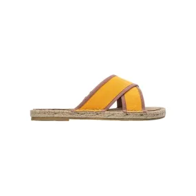 Sandálias Crossed W - Linen Saffron